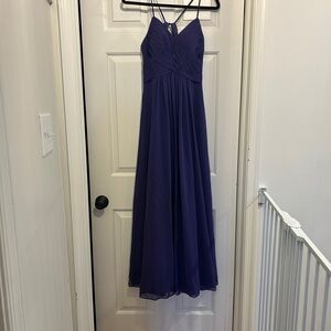 Azazie Purple Gown Bridesmaid Maxi Dress